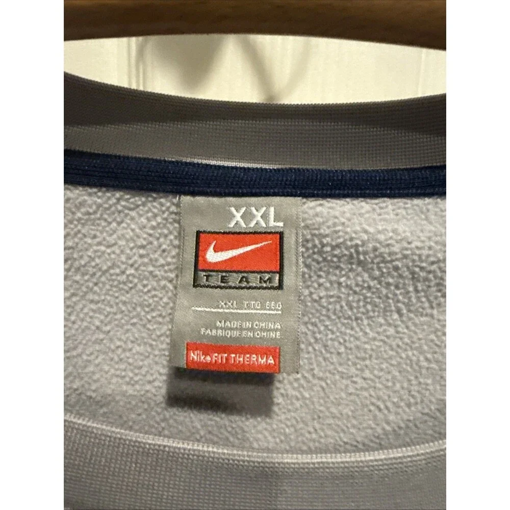 NIKE Michigan THERMAFIT Men XXL Grey  Blue Sweatshirt